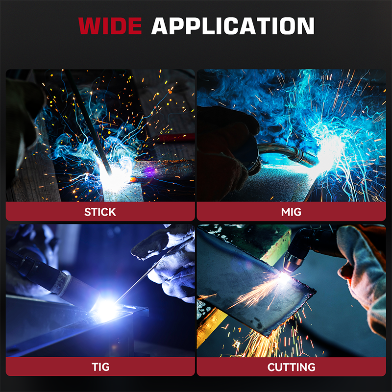 VisionMax X200 Auto Darkening True Color Welding Hood Black
